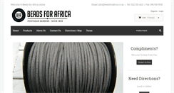 Desktop Screenshot of beadsforafrica.co.za