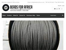Tablet Screenshot of beadsforafrica.co.za